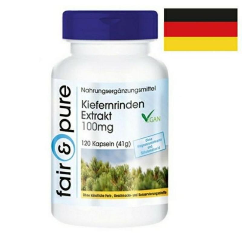 🇩🇪德國原裝進口松樹皮提取物 碧蘿芷 120粒100毫克95%原花青素