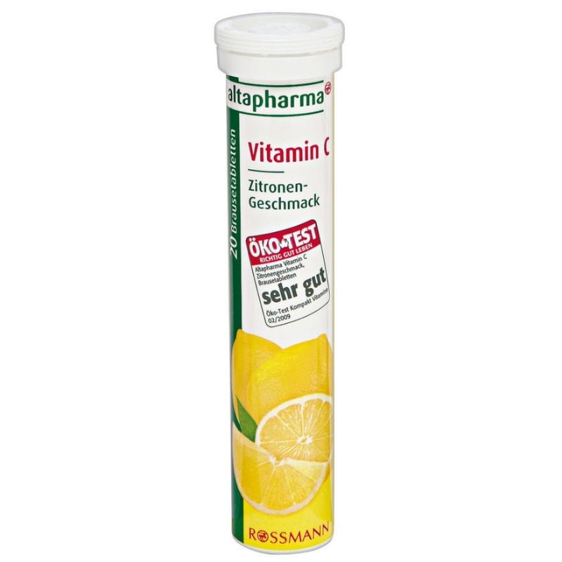 *限量特價*《德代購》德國 Rossmann altapharma 發泡錠 20入 檸檬C有效期:2020/04