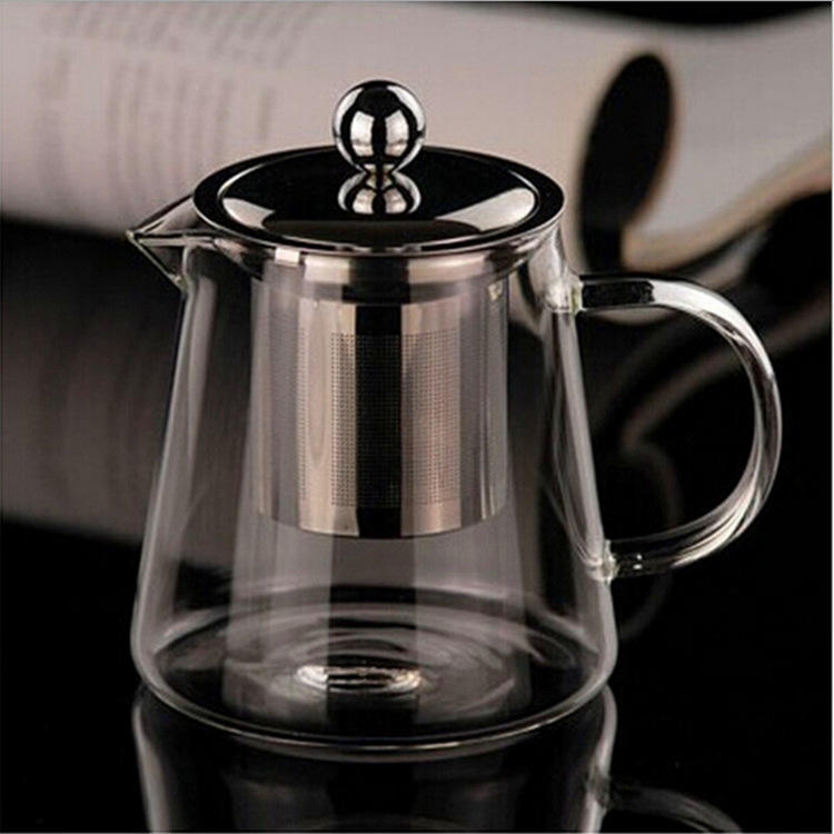 不銹鋼過濾茶漏三用壺&方形公道杯 月牙杯帶網分茶器方形公道杯茶海 玻璃茶壺花茶杯