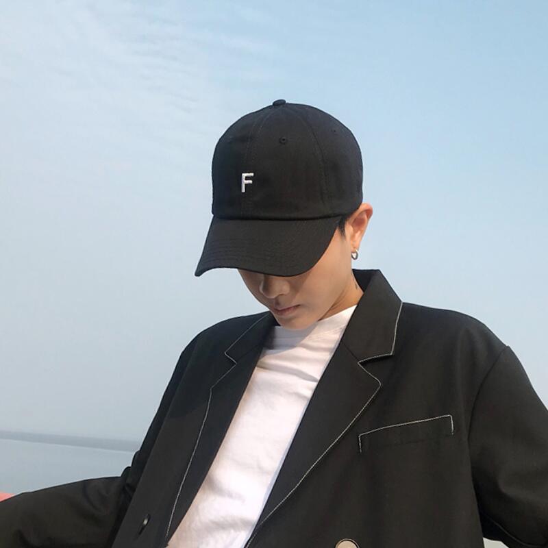 帽子男帽子男潮人牌f刺繡字母鴨舌帽正韓春夏天時尚休閒百搭棒球帽男士 露天拍賣