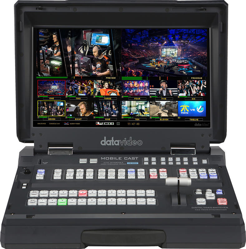 【環球影視】Datavideo 洋銘科技 HS-3200 HD 12通道手提式移動錄播導播室