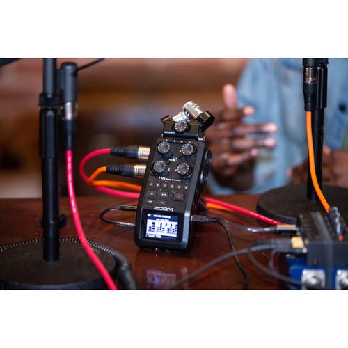環球影視-ZOOM H6 BLACK 6軌錄音器 專業錄音設備 可換式MIC頭 24bit/96kHz