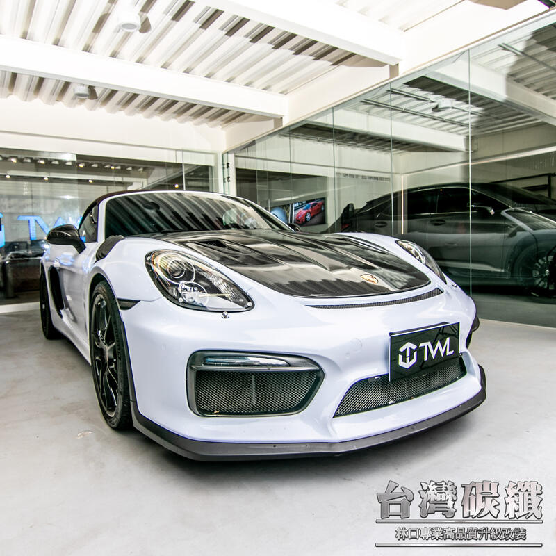 Twl 台灣碳纖全新porsche 保時捷981 Cayman Gts 卡夢碳纖後視鏡蓋交換替換式 露天拍賣