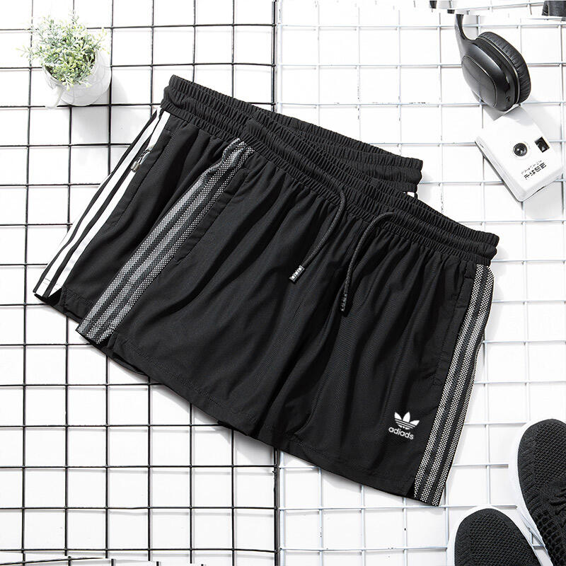 Adidas Originals 三葉草 愛迪達 男女情侶經典款 瑜珈跑步健身 五分褲 運動休閒短褲 闊腿熱褲2201