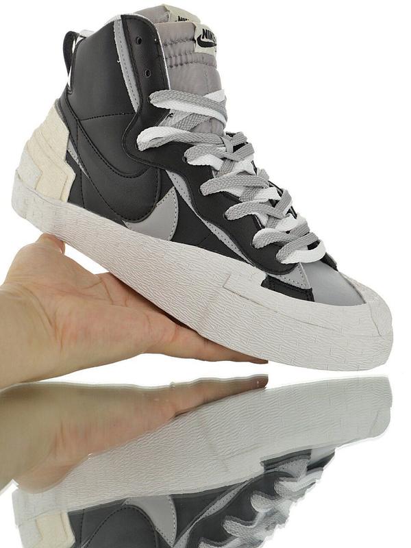 sacai blazer black and white