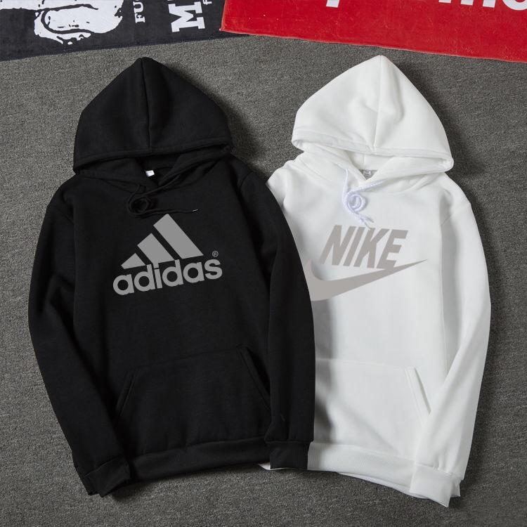 現貨NIKE/Adidas/Puma連帽長袖 三葉草愛迪達耐吉帽T大學T長袖T恤素T男女大LOGO純棉帽衫衛衣連帽外套