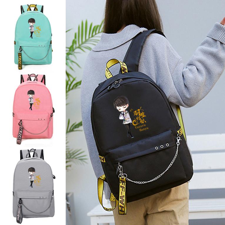 花樣滑冰體育明星羽生結弦應援周邊雙肩包初高中生背包男女書包 露天拍賣