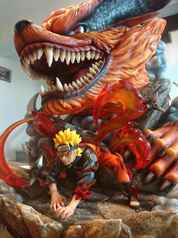 Naruto 火影忍者疾風傳九喇嘛九尾尾獸漩渦鳴人現貨正版gk Pvc 雕像模型成品玩 Pt景品日版代理 露天拍賣