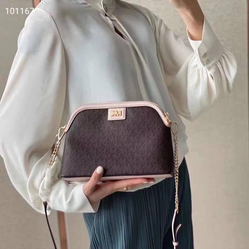 正品代購MICHAEL KORS MK新款印花貝殼包 單肩包 斜挎包 女包 化裝包 手機包