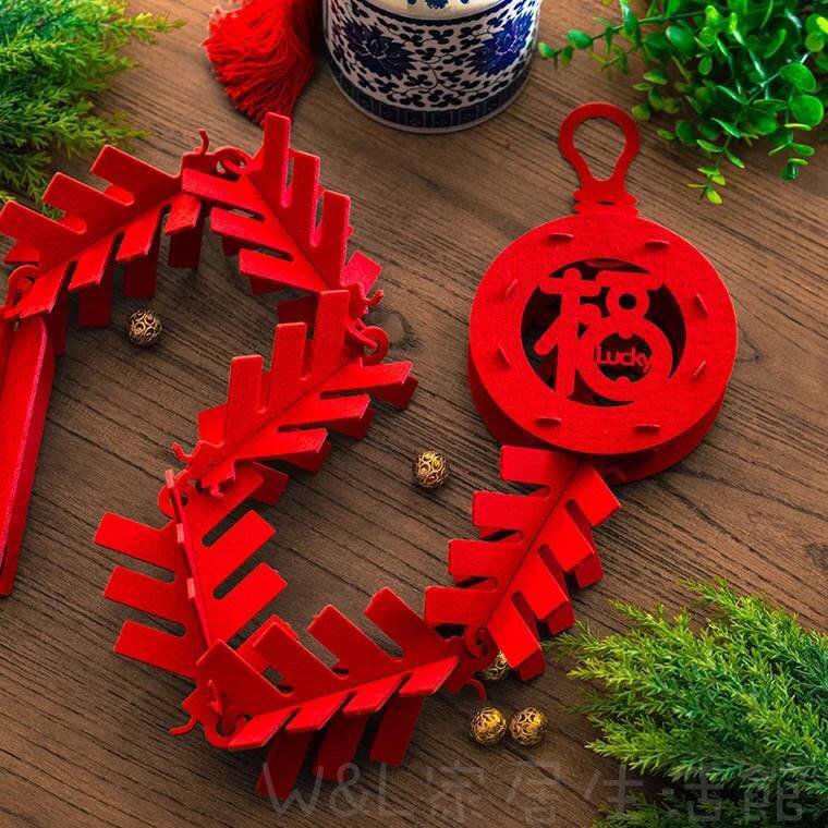 台灣現貨📣春節福字鞭炮造型掛飾、新年立體掛飾