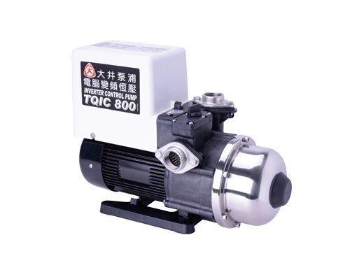 泵浦五金 大井tqic800 1hp 1 電腦變頻加壓馬達 加壓機 超靜音 Tqic800b 露天拍賣