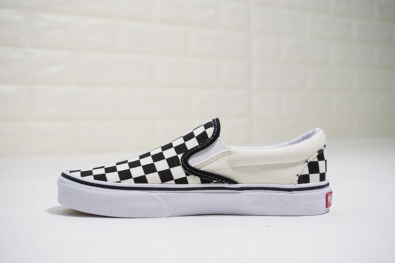 Vans Slip On 男女鞋 黑米白 棋盤格子 經典 帆布鞋 懶人鞋 休閒鞋 VN-0EYEBWW