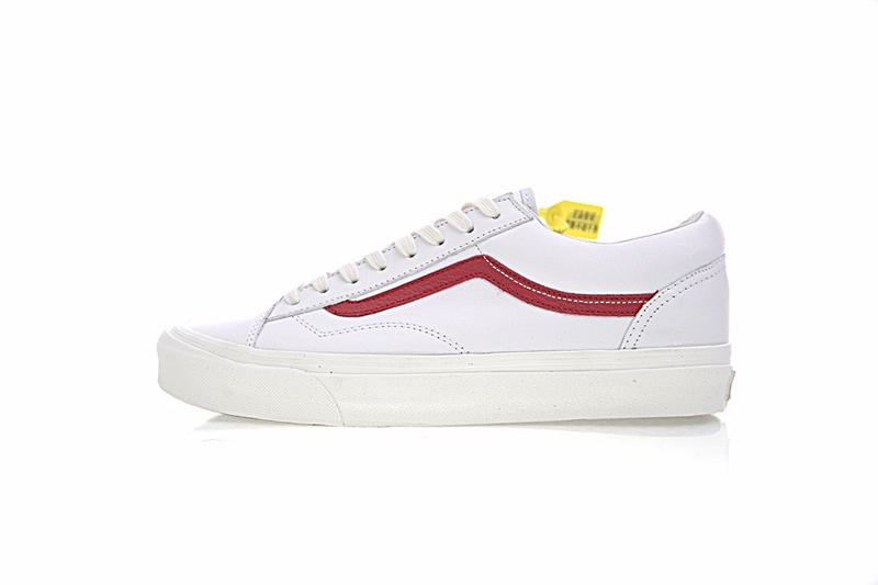 Vans Vault OG Style 36 LX Premium Leather 男女鞋 白紅 皮革 舒適 休閒鞋
