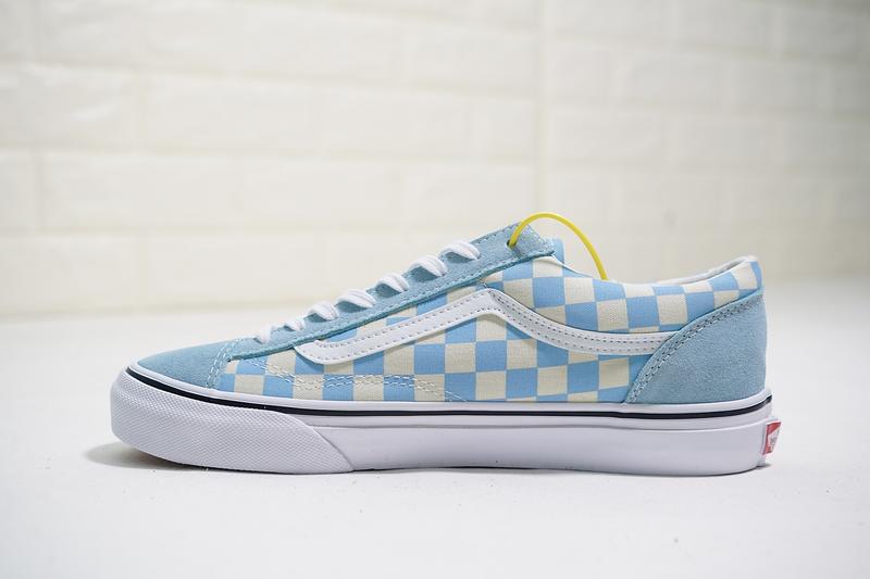 Vans Vault OG style 36 男女鞋 玉藍 棋盤格子 舒適 復古 低筒 休閒鞋 VN0A3TWLRJJ