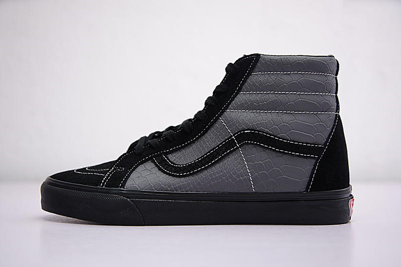 WTAPS x Vans Vault OG SK8 HI LX 男女鞋 黑灰 鱷魚紋 百搭 高筒 休閒鞋