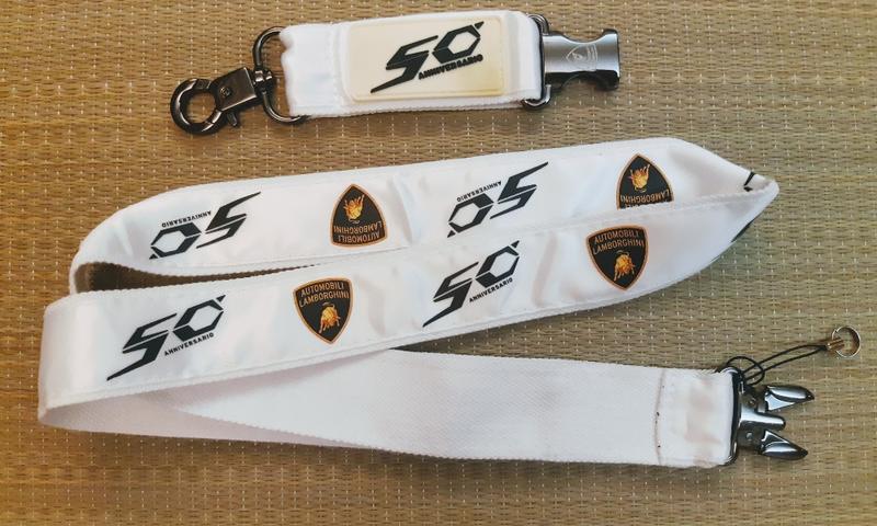 全新Lamborghini 藍寶堅尼二用鑰匙圈證件背帶