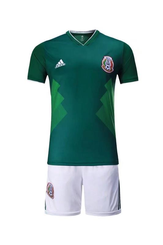 2018世界杯墨西哥足球隊服主場短袖球衣adidas阿根廷德國西班牙阿森納足球服男套裝夏季短袖運動球衣訓練服
