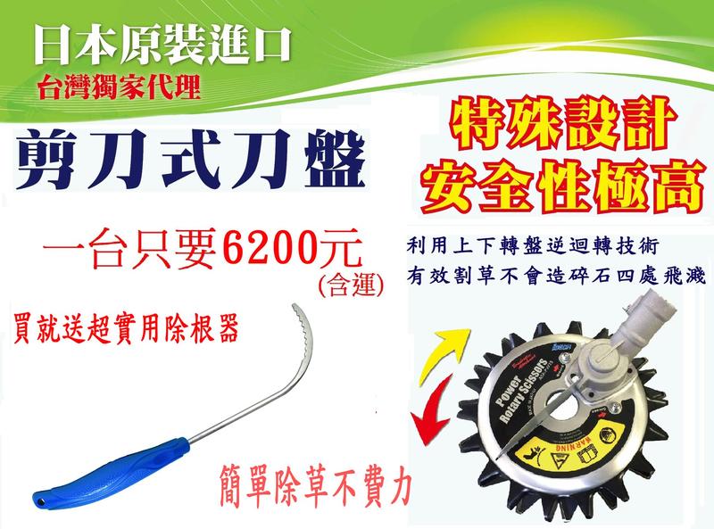 『城市窩農』割草機剪刀式刀盤/安全性高/除草機/鋤草機