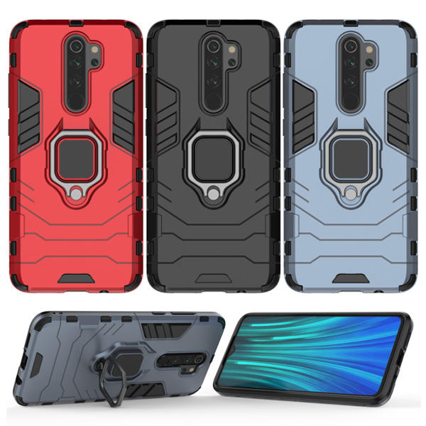 小米 紅米Note8 Pro 手機殼 指環鋼鐵俠