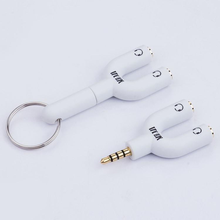 耳機轉接線1分2情侶分享器雙人一分二轉接線3.5mm音頻轉接頭 爾碩3c 蒂小屋服飾