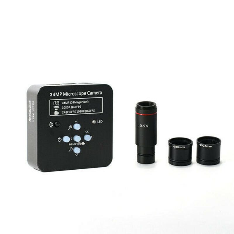hdmi 34mp usb電子工業顯微鏡2k相機/0.5x目鏡適配器