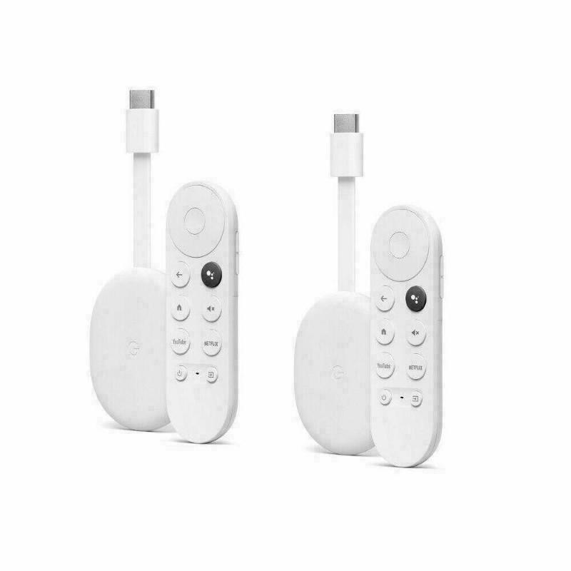 全新 Google Chromecast With Google TV 電視棒 雪白 2件裝