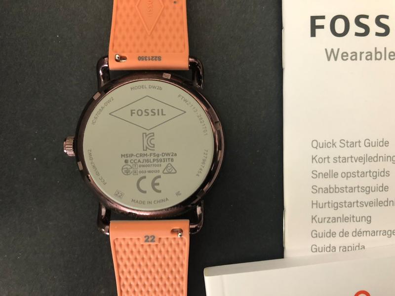 fossil smart watch dw2b