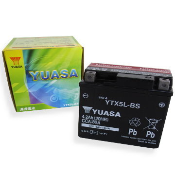 《妍璇福利社》湯淺 YTX5L-BS 5號 機車電瓶 電池 全新 未加水 另售充電器