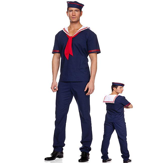 款式二l男水手服紅領巾海軍風水手服裝cos萬圣節派對海軍扮演服攝影服裝 露天拍賣
