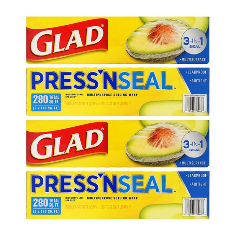 [GLAD] 4 入-Press'n Seal 3合一 佳能強力保鮮膜 30cm X 43.4m