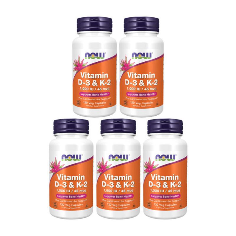 435円 新品 送料無料 ビタミンＤ３ Ｋ２ 120粒 NOW Foods ナウフーズ