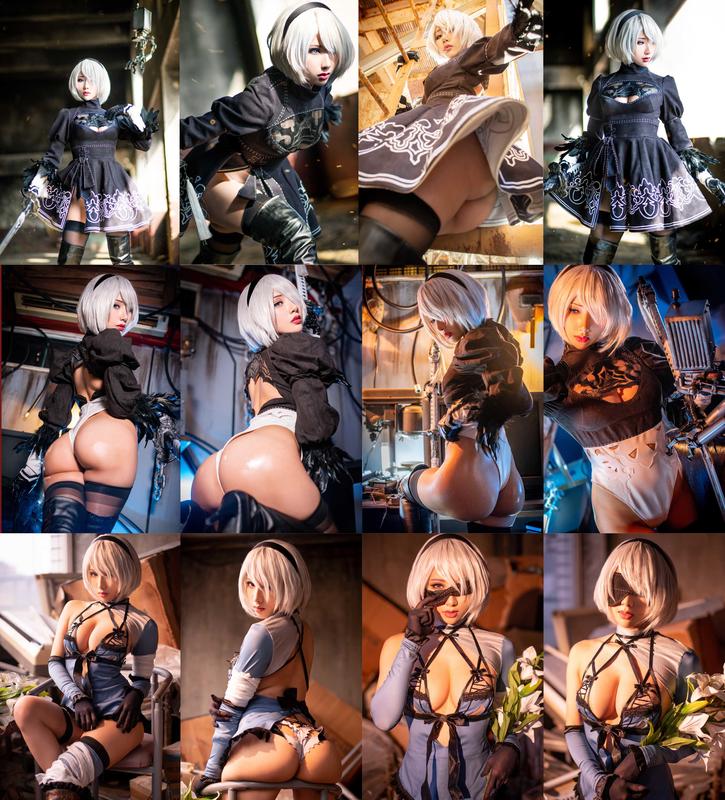 等身抱枕組 ㊄雨波 cosplay㊅ 2月新書 Nier 尼爾自動人型 2B 9S cosplay 寫真書 寫真集