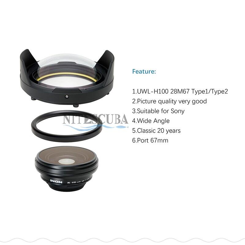 【新品上市】INON UWL-H100 28M67 潛水廣角鏡Type1/2 魚眼轉換 