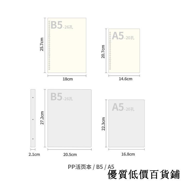 全館免運價格下殺活頁本a5透明60頁80g紙橫線英語四線三格空白方網格筆記本子記事可拆卸替芯文具26孔 露天拍賣