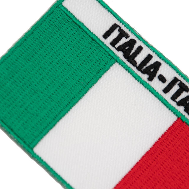 義大利 刺繡臂章 熨斗袖標 刺繡補丁貼 布藝背膠補丁 背膠臂章 Flag Patch燙布貼 | 露天拍賣