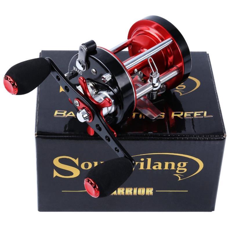 Sougayilang 鼓式捲線器 6 + 1BB 不鏽鋼軸承 海釣捲線器 鼓輪釣魚工具