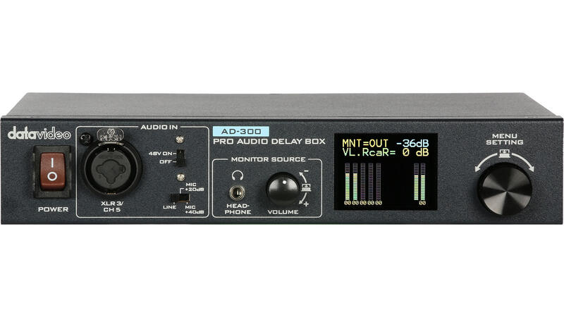 ［環球影視］Datavideo AD-300 洋銘 專業聲音延遲器 混音 等化器 音效處裡 XLR非平衡 RCA