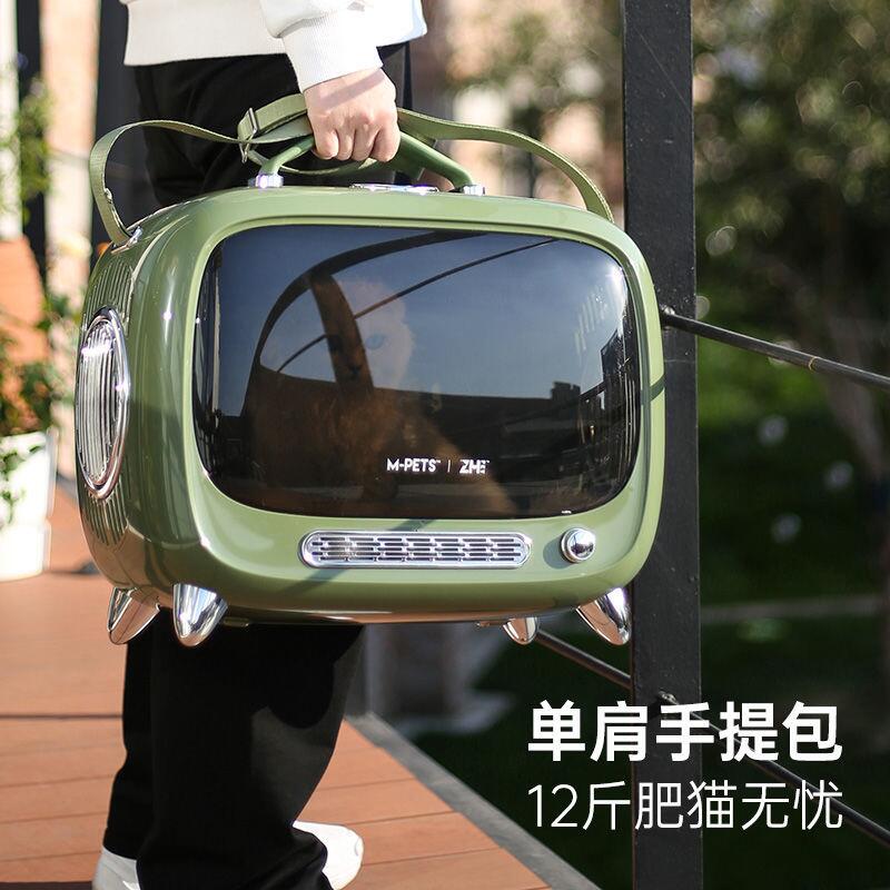 中恒貓包手提式外出便攜夏天幼貓太空艙貓咪斜挎包大容量三面透氣寵物背包 書包 貓咪 寵物狗加大版 背帶 背心背巾 背袋