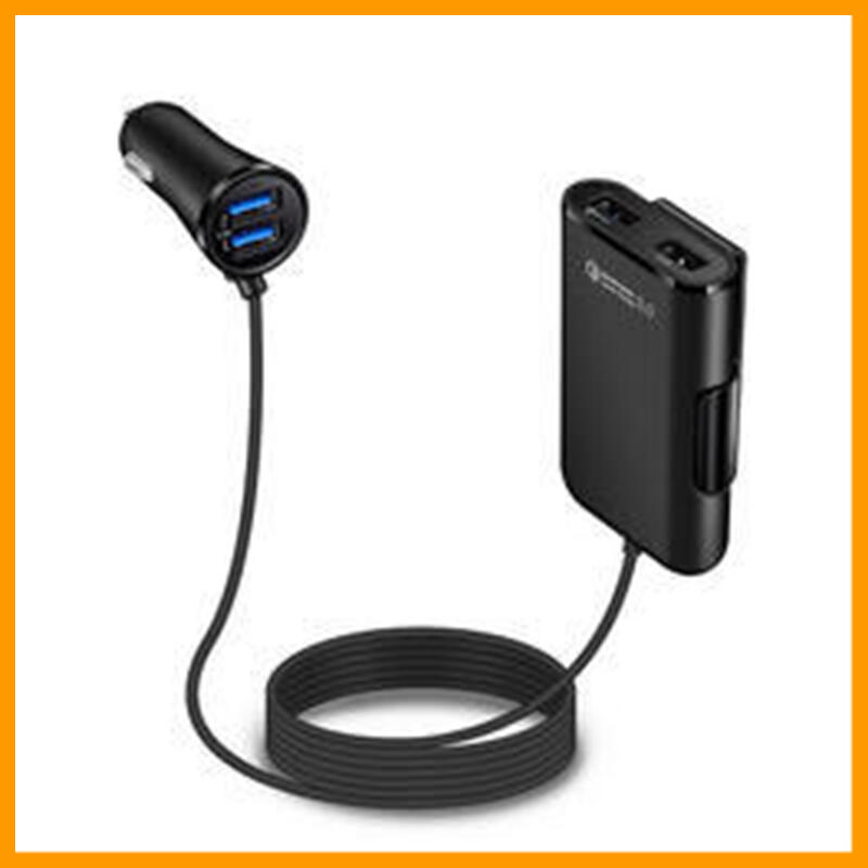 網拍優選 Qc3 0快充8a Usb車充4孔車用充電器前座後座擴充延長線車充汽車點煙器車充三孔點菸器