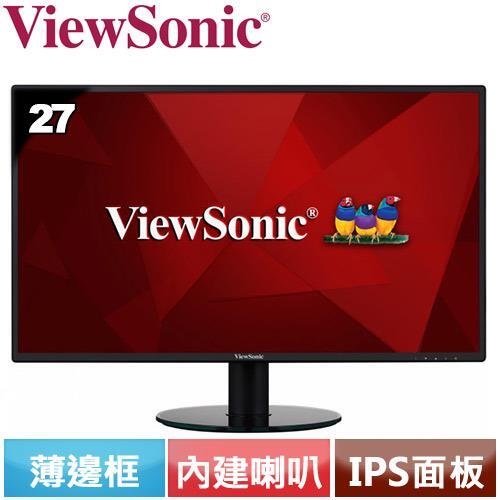 ViewSonic優派 27型 2K IPS液晶螢幕 VA2719-2K-SMHD