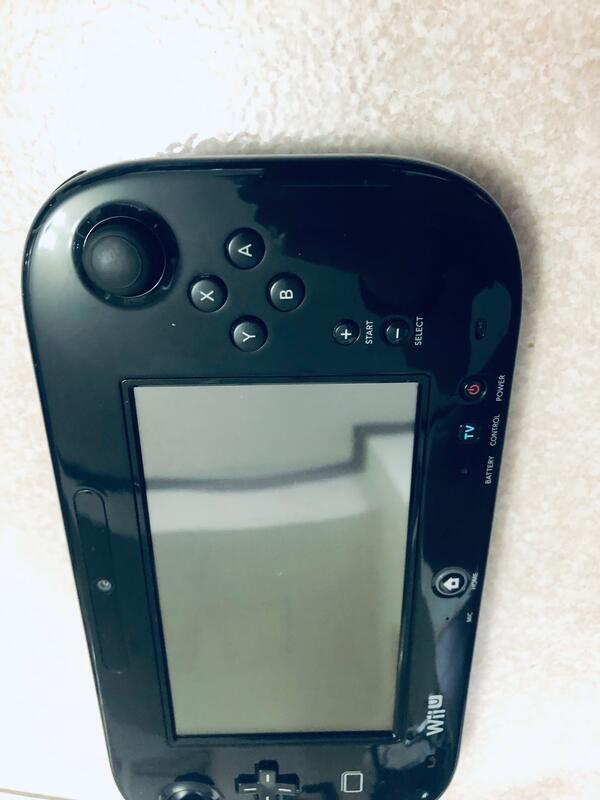 最後一台出清價 原廠平板功能完好黑色網路最便宜任天堂wii U Wii U Pad 2手無其他配件8成新 露天拍賣