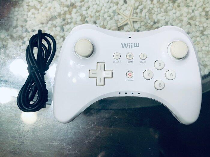 現貨拚最低wiiu Pro原廠無線手把 無線搖桿 專業版傳統把手任天堂switch可用附usb充電線 可反覆充電 露天拍賣
