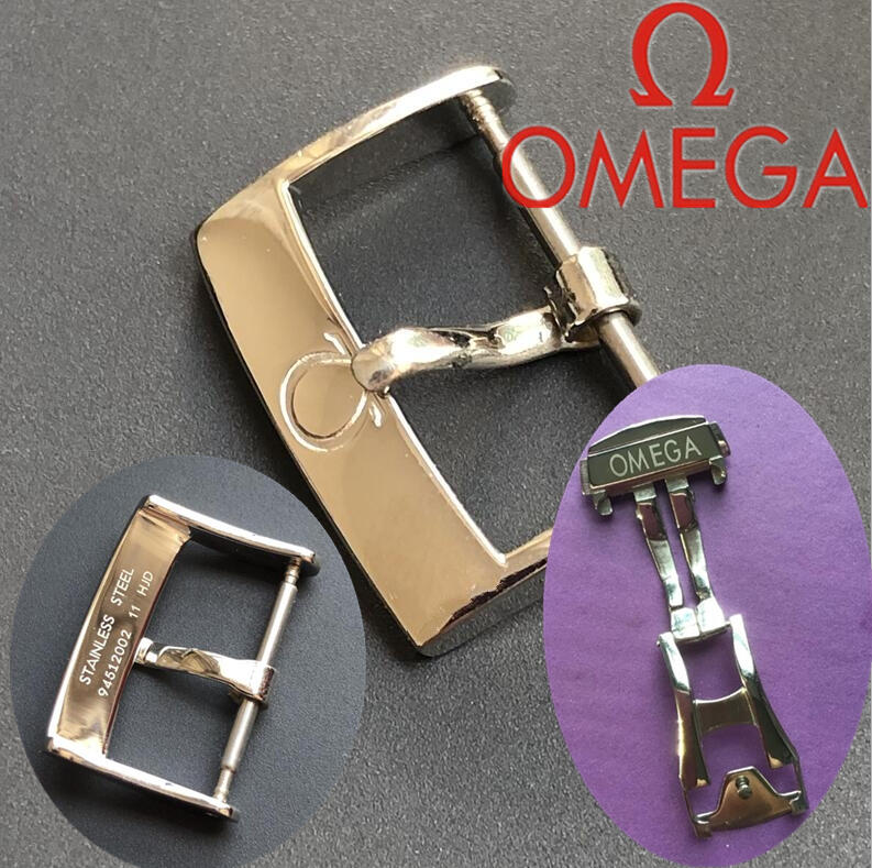 Omega歐米茄原裝蝶飛系列全新手錶帶針扣蝴蝶折疊扣表釦子