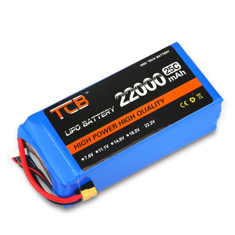 【客之坊】TCB航模電池22000mAh6S25C航拍植保機大容量高倍率廠家直銷