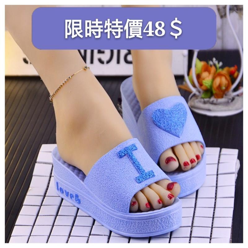 【🔥搶購滿89發貨🔥】【送贈品】涼拖鞋女坡跟厚底一字拖鞋女外穿松糕底海邊高跟夏季