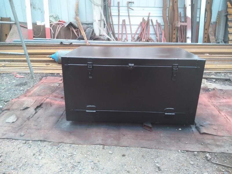 熱銷.中大型貨車加裝外掛工具箱定做車用儲物箱大空間方型加厚鐵箱防銹 露天拍賣